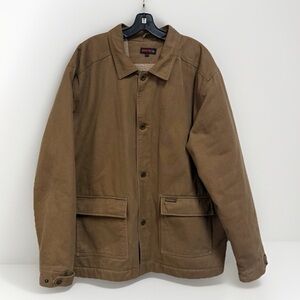 Wolverine Men's Tan Workwear Cotton Jacket Lined Fleece Size XL/TG Workwear